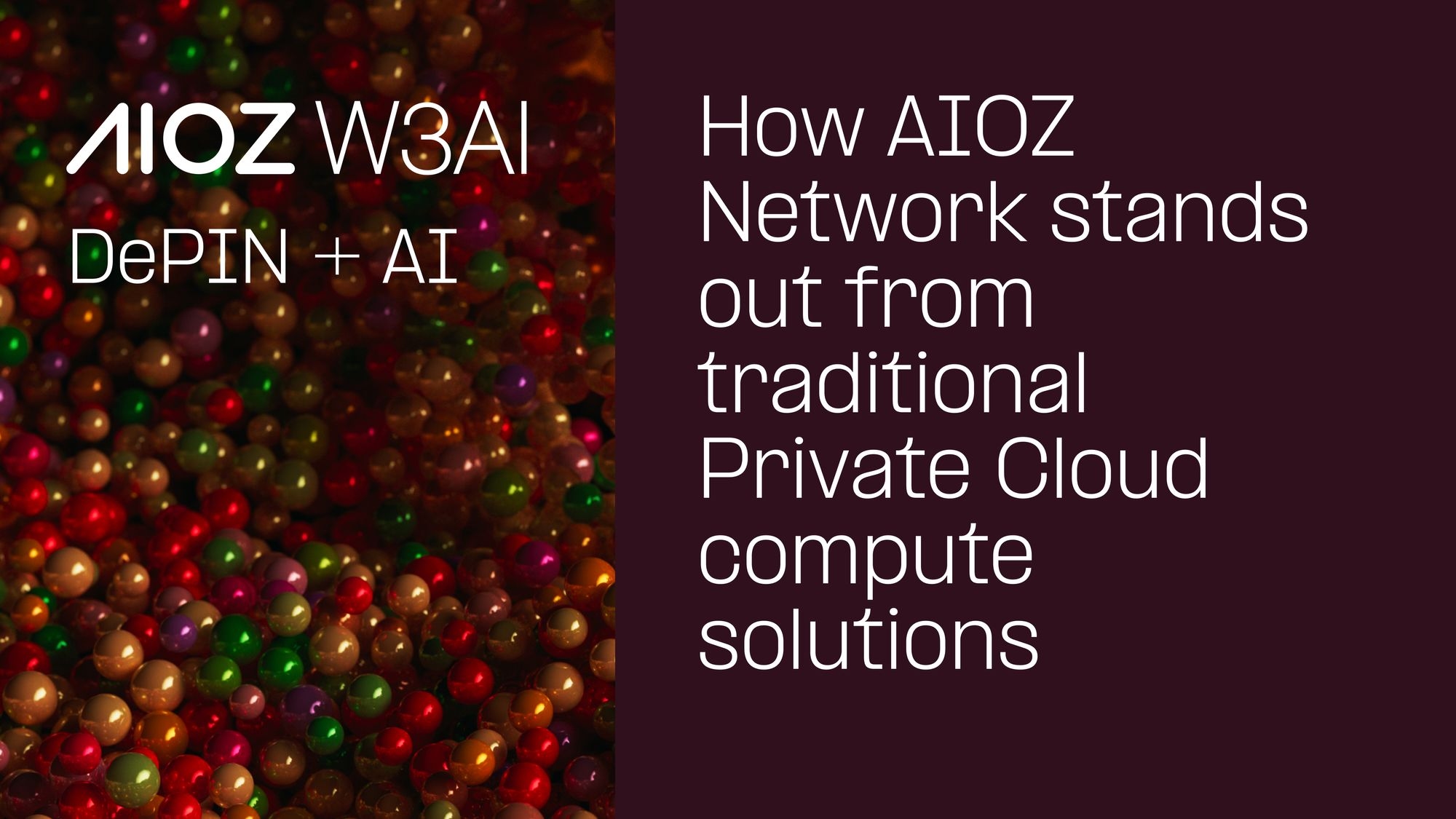 How AIOZ Network stands out from traditional Private Compute solutions