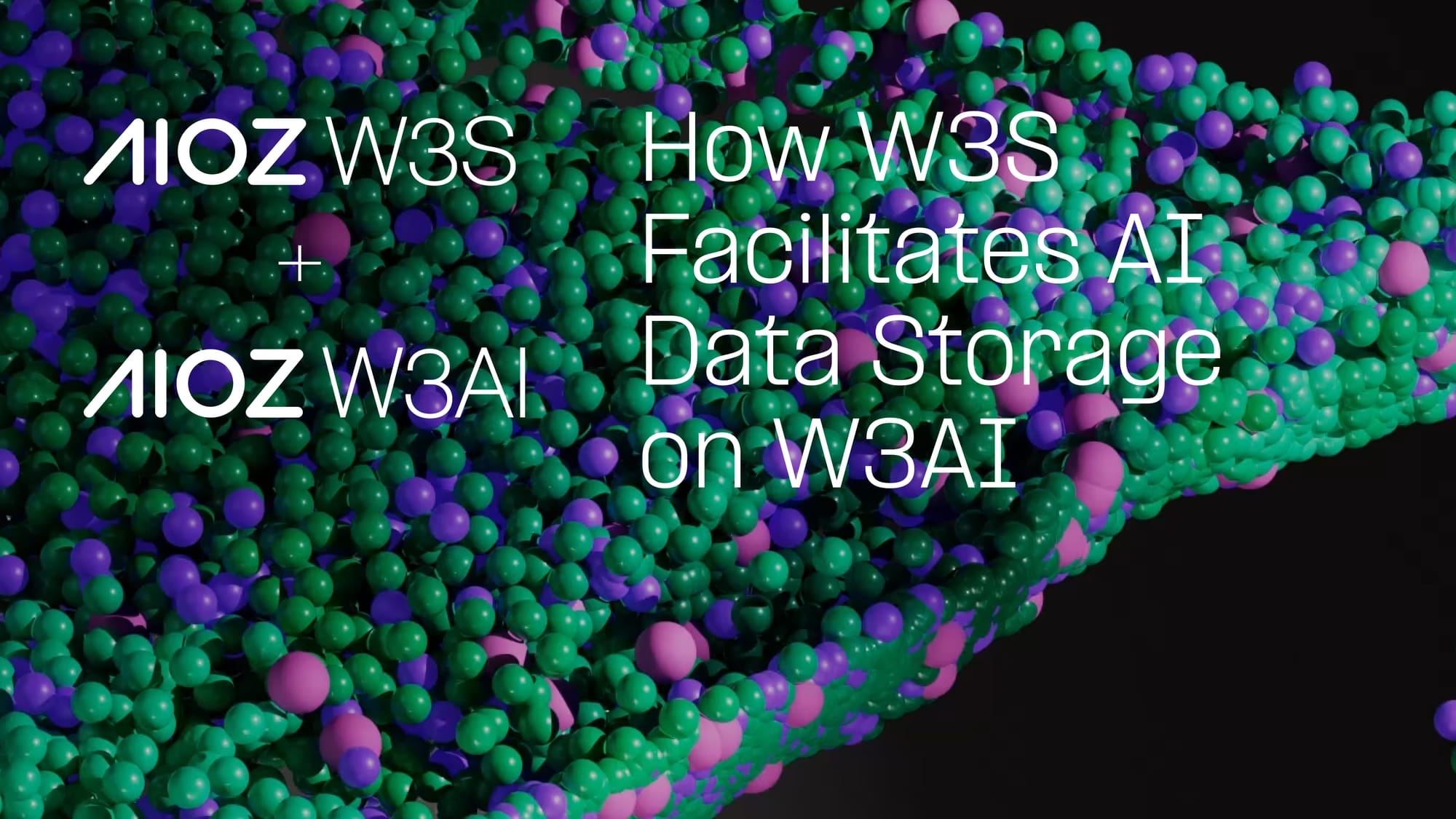 How W3S Facilitates AI Data Storage on W3AI
