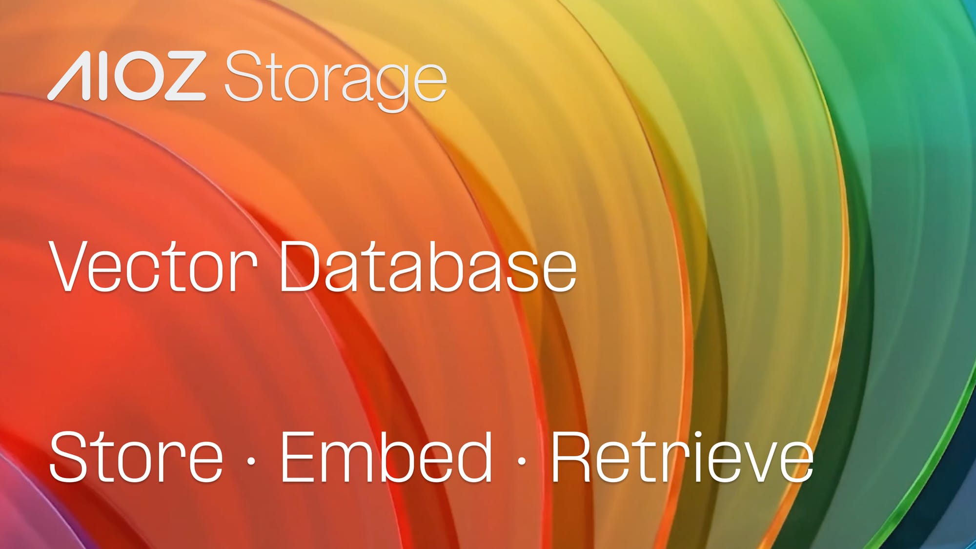 AIOZ Storage Vector Database: Store, Embed, and Retrieve by Meaning